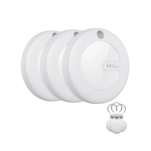 3pc MiLi MiTag iOS GPS Bluetooth Tracker Apple Find My Item Finder White