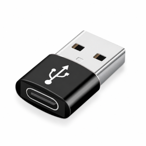 Male USB A to Female Type C Adapter