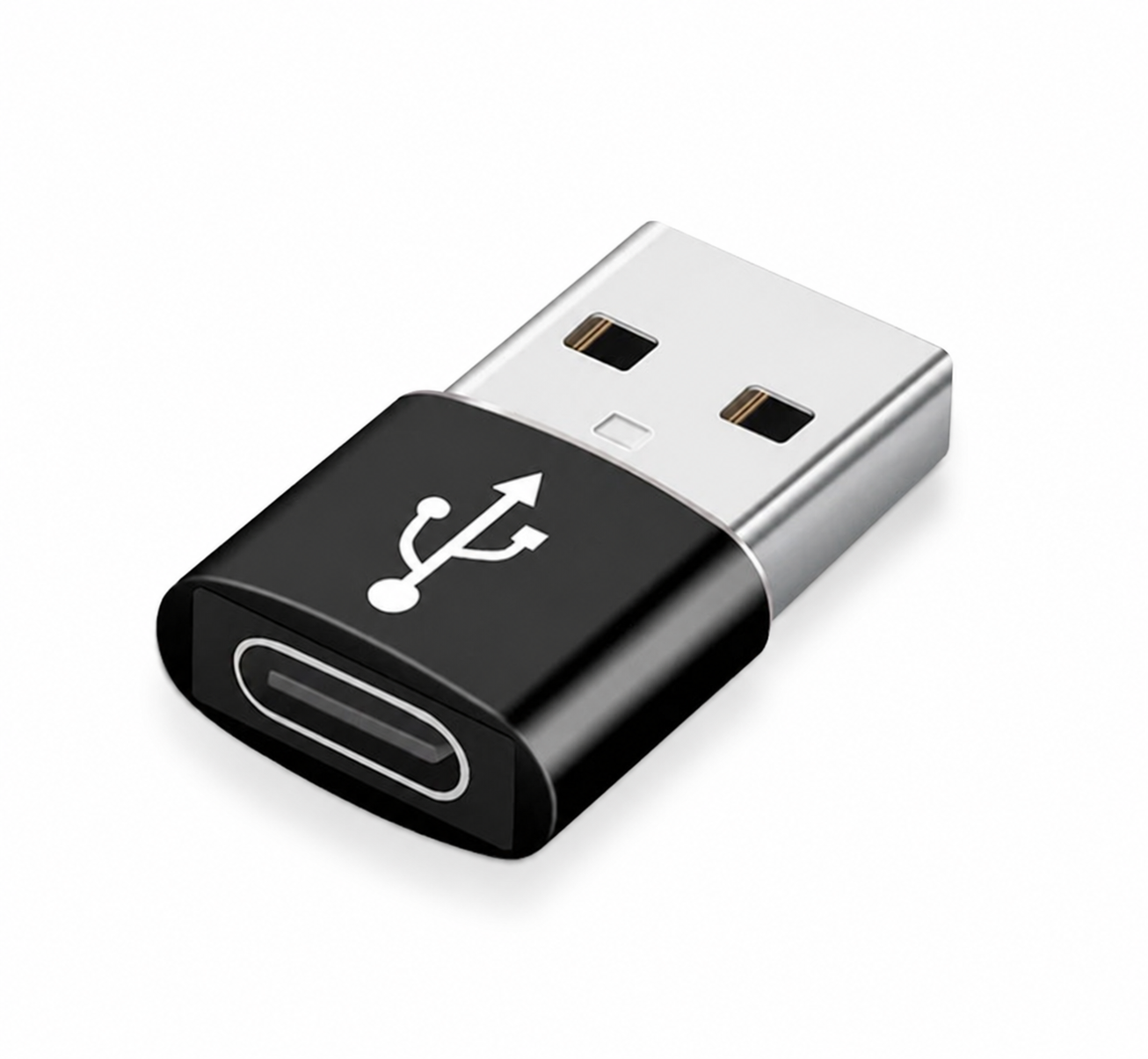 Male USB A to Female Type C Adapter